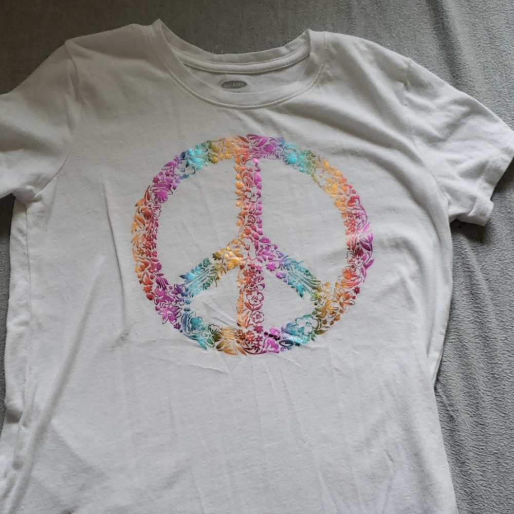 White Peace shirt